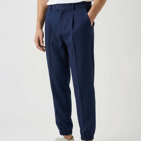 ZMART jersey trousers with pleat - MONTEZEMOLO