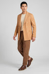 Double-breasted linen and silk blazer - MONTEZEMOLO
