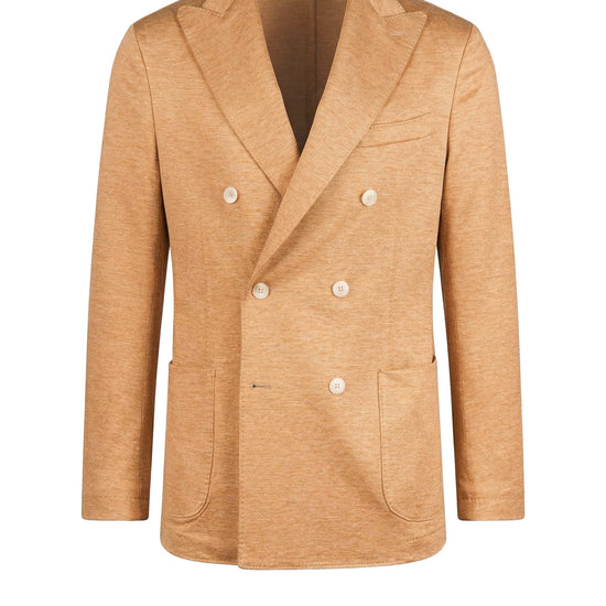 Double-breasted linen and silk blazer - MONTEZEMOLO