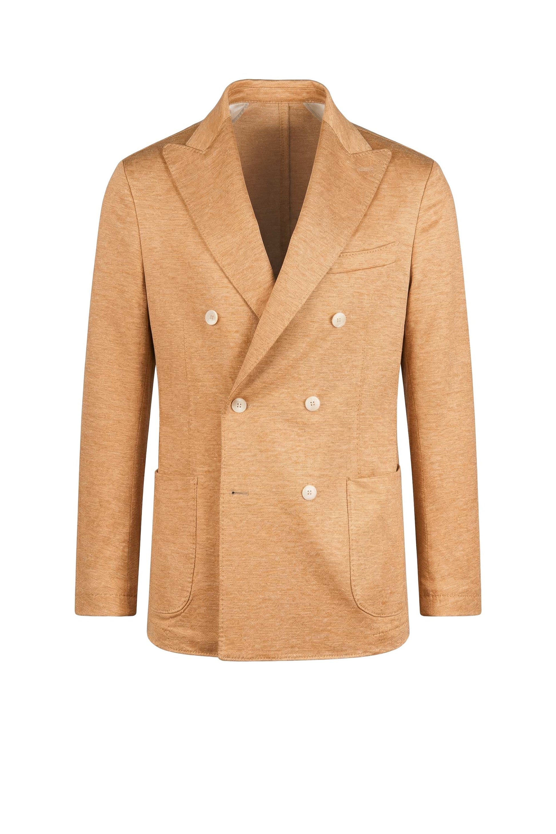 Double-breasted linen and silk blazer - MONTEZEMOLO