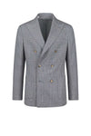 Doublebreasted blazer in wool, silk & linen - Loro Piana® fabrics - MONTEZEMOLO