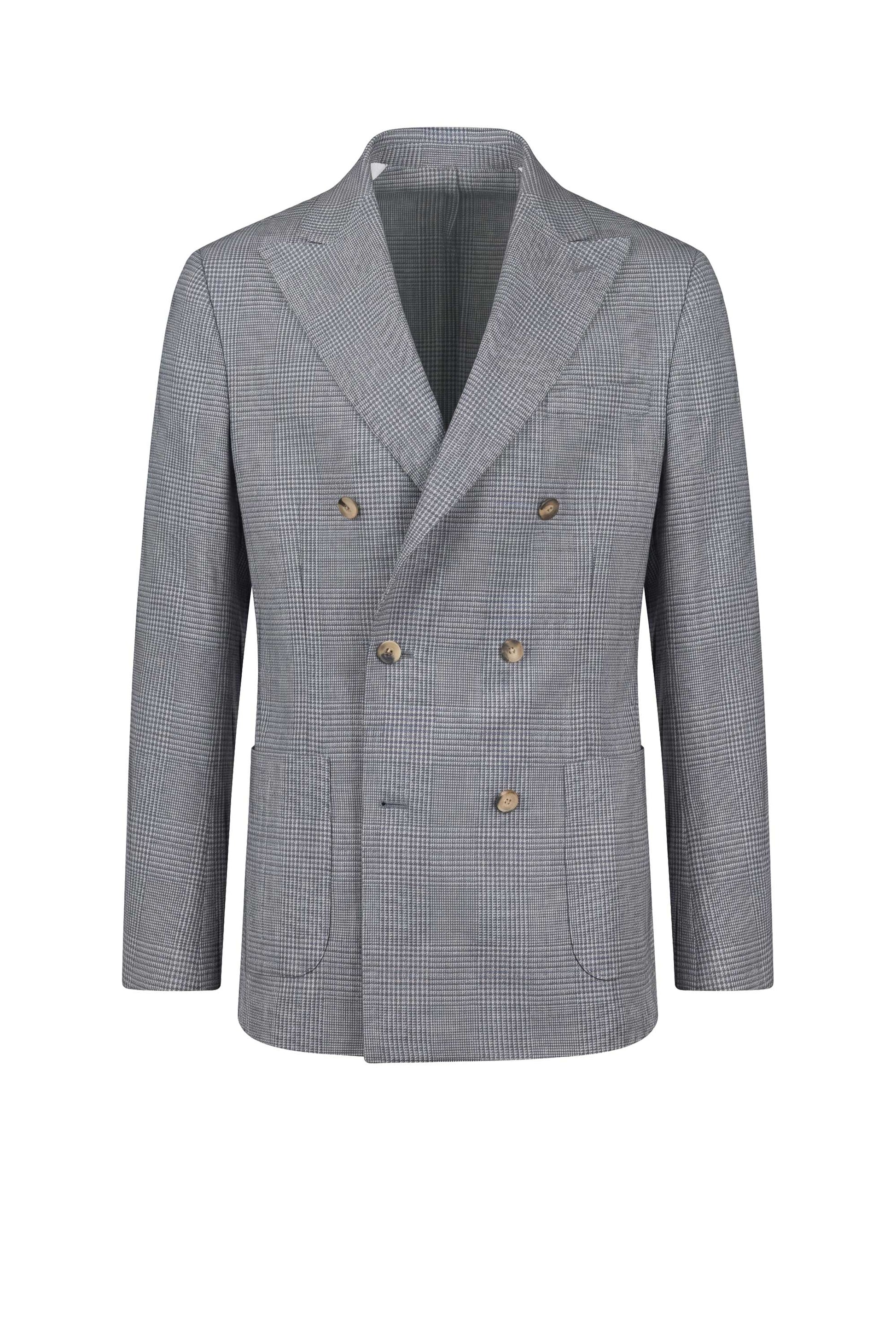 Doublebreasted blazer in wool, silk & linen - Loro Piana® fabrics - MONTEZEMOLO