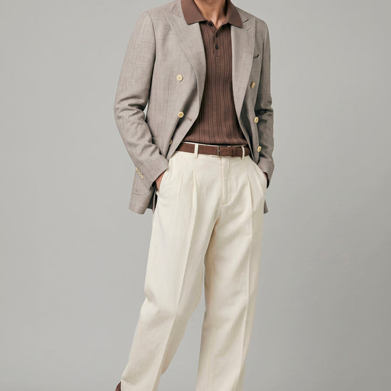 Double-breasted jacket - Loro Piana® fabrics - MONTEZEMOLO
