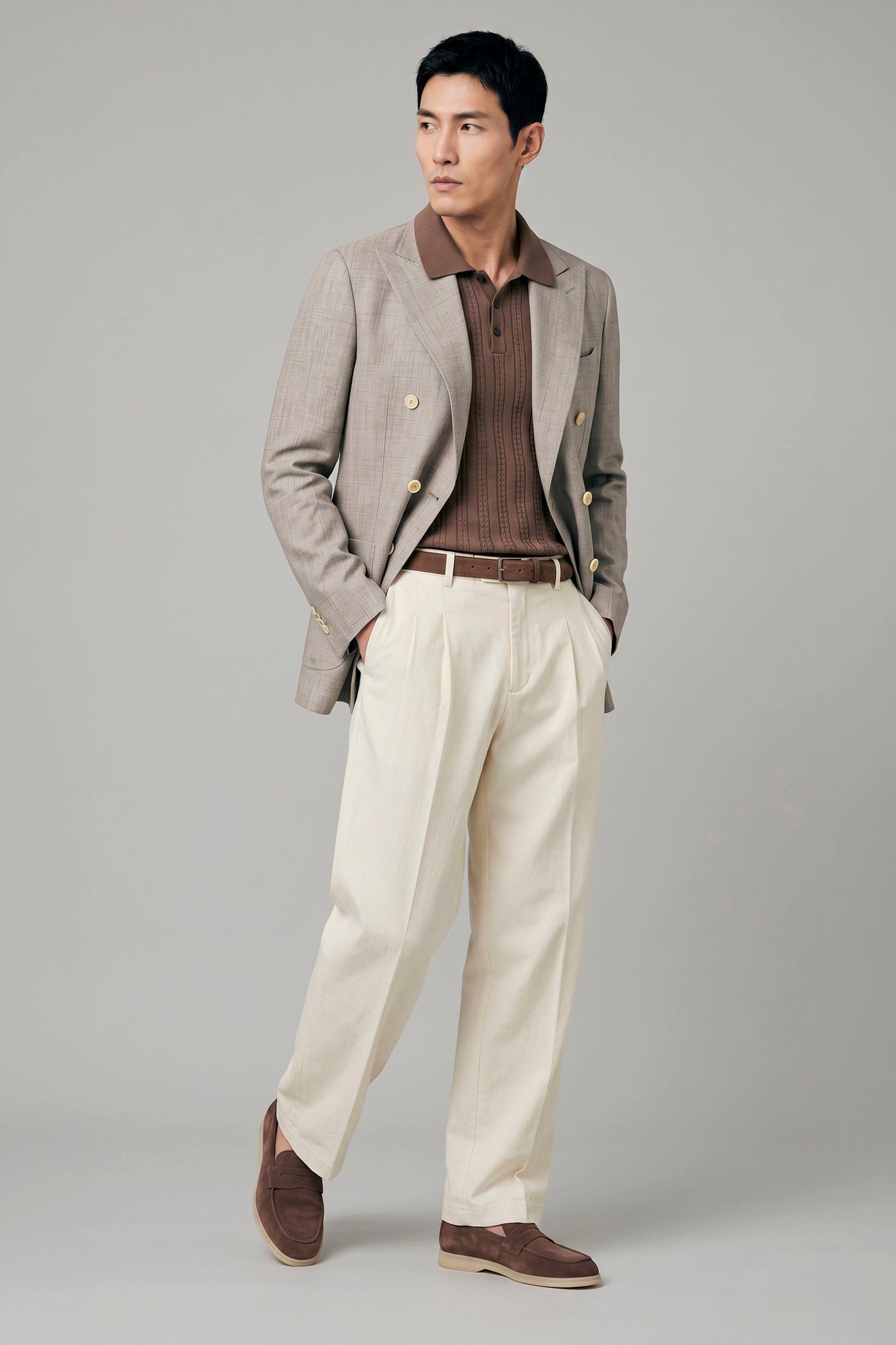 Double-breasted jacket - Loro Piana® fabrics - MONTEZEMOLO