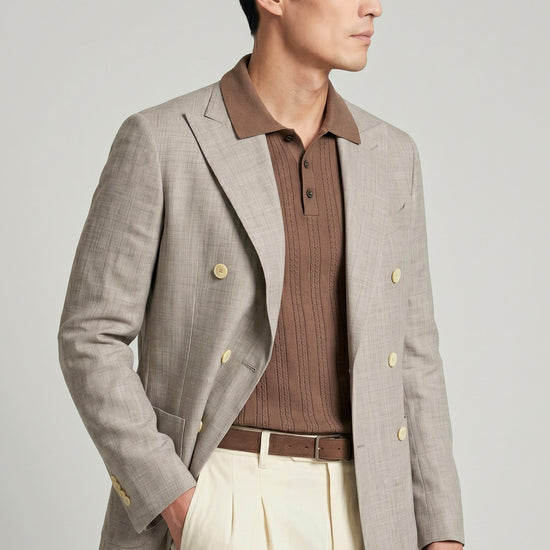 Double-breasted jacket - Loro Piana® fabrics - MONTEZEMOLO