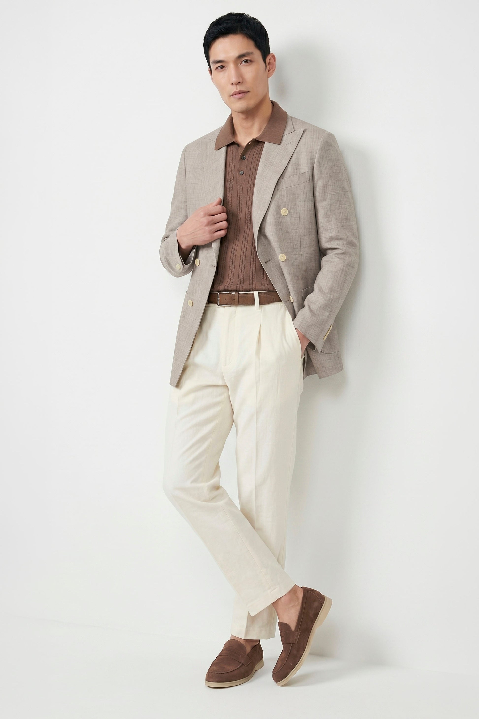 Double-breasted jacket - Loro Piana® fabrics - MONTEZEMOLO