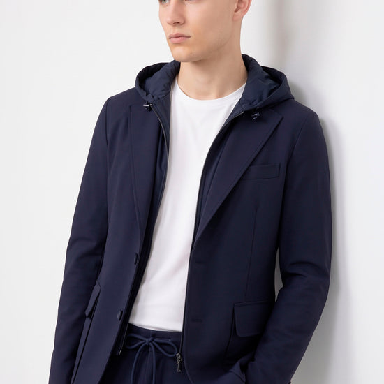 ZMART travel jacket with removable hooded bib - MONTEZEMOLO