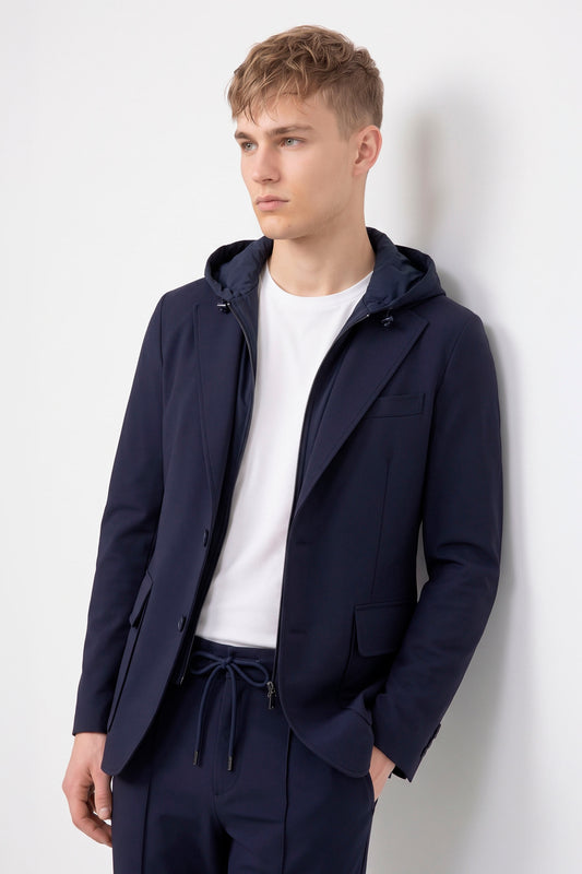ZMART travel jacket with removable hooded bib - MONTEZEMOLO