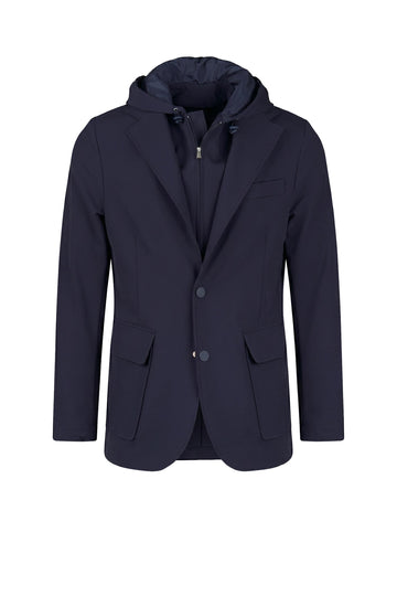 ZMART travel jacket with removable hooded bib - MONTEZEMOLO