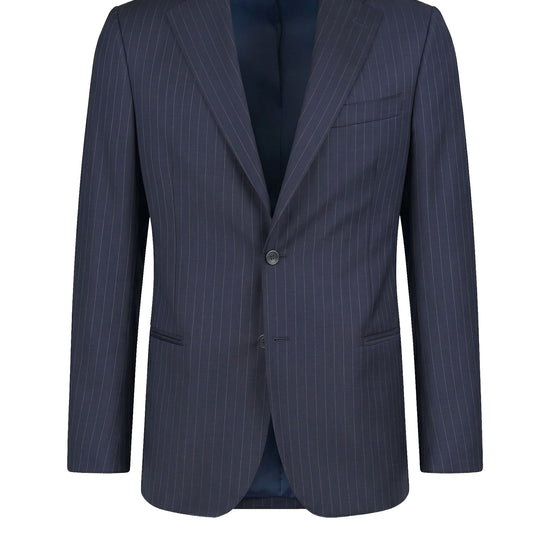 Pinstriped Fresco wool single-breasted suit - MONTEZEMOLO