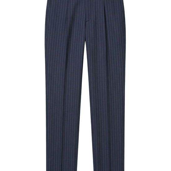 Pinstriped Fresco wool single-breasted suit - MONTEZEMOLO