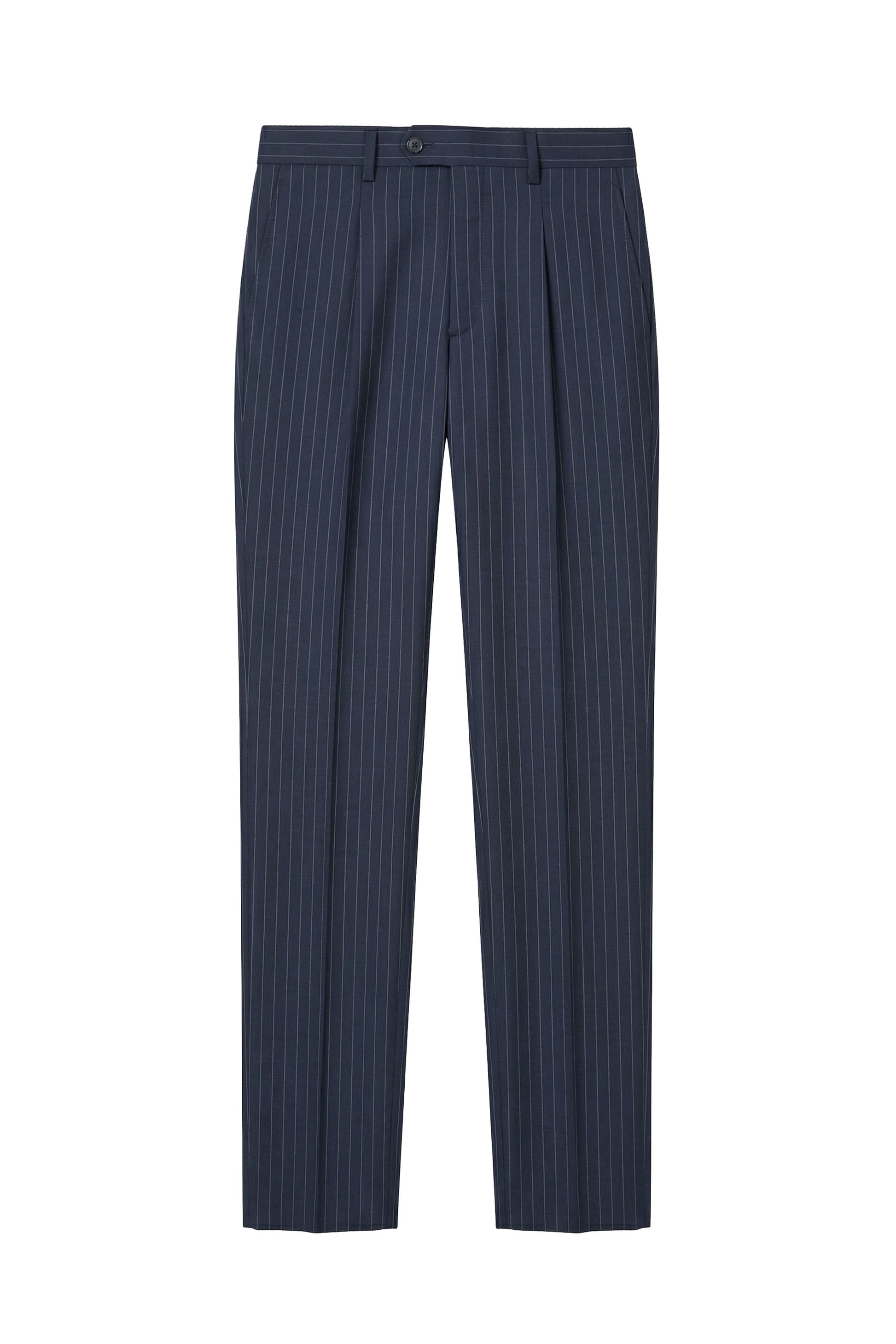 Pinstriped Fresco wool single-breasted suit - MONTEZEMOLO