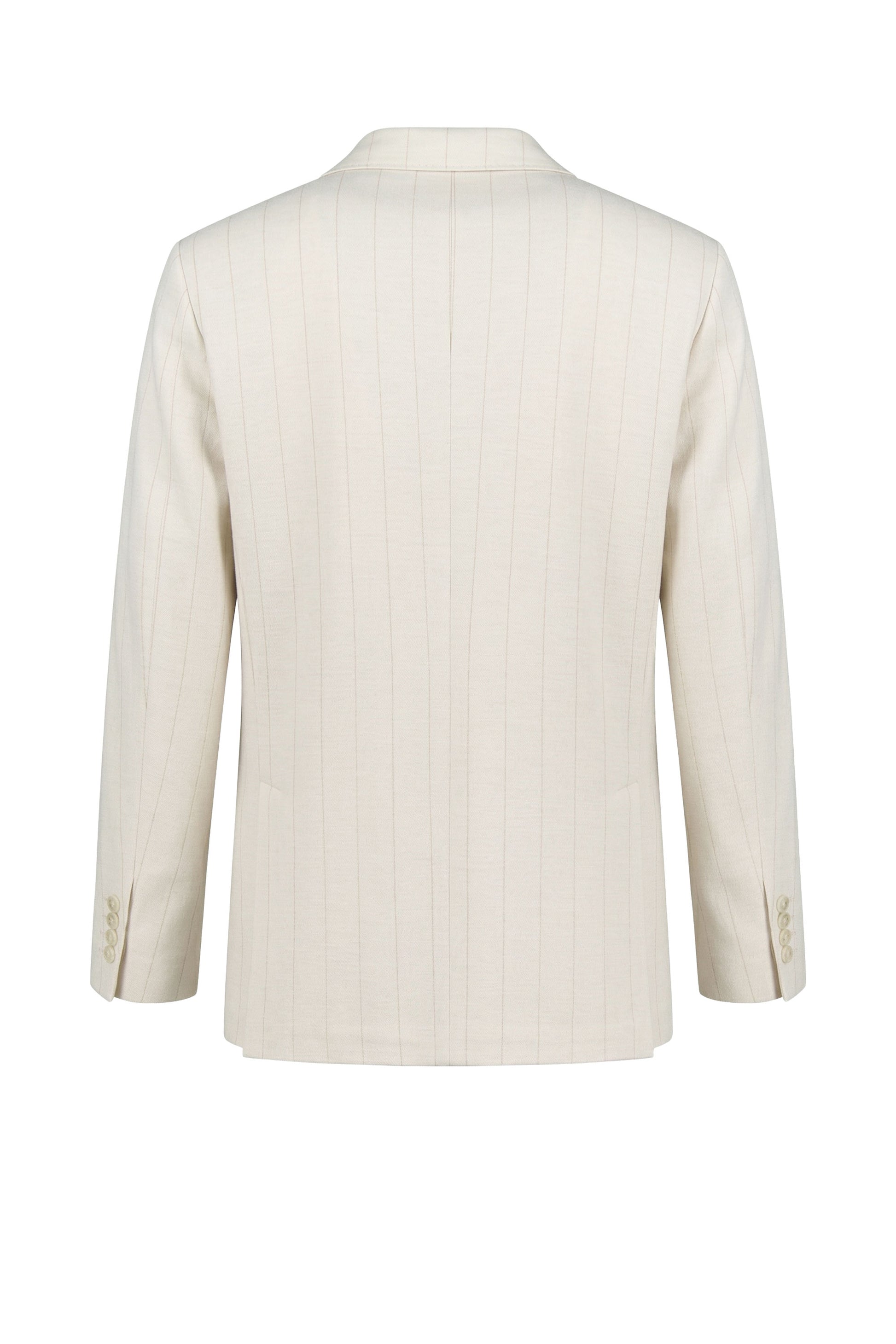 Pinstriped wool and cotton jersey suit - MONTEZEMOLO