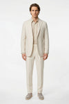 Pinstriped wool and cotton jersey suit - MONTEZEMOLO