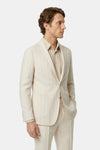 Pinstriped wool and cotton jersey suit - MONTEZEMOLO