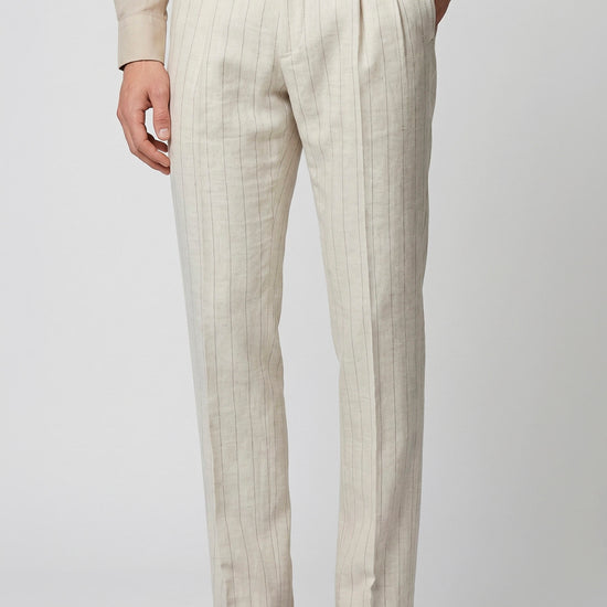 Tailored suit in linen, wool & silk - Fabrics by Ferla® - MONTEZEMOLO