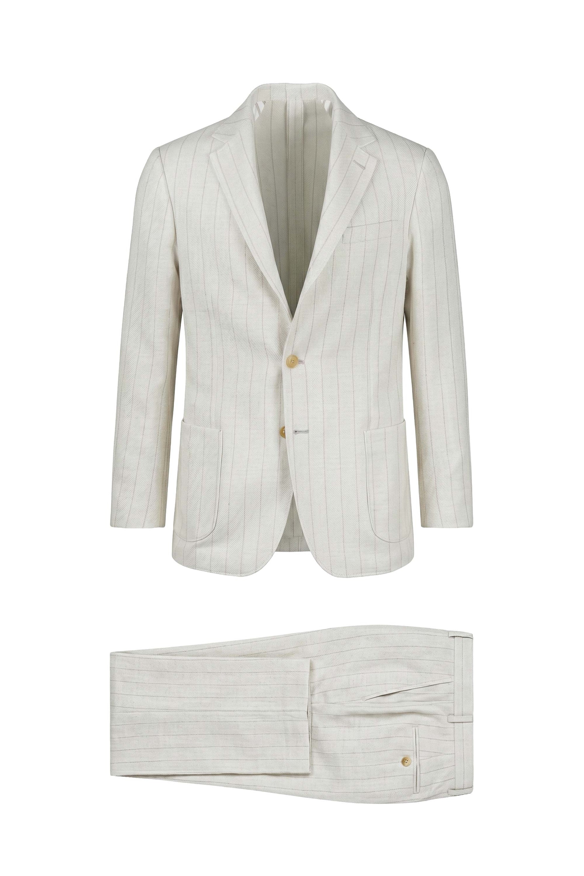 Tailored suit in linen, wool & silk - Fabrics by Ferla® - MONTEZEMOLO