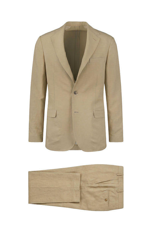 Unlined linen blend suit - MONTEZEMOLO