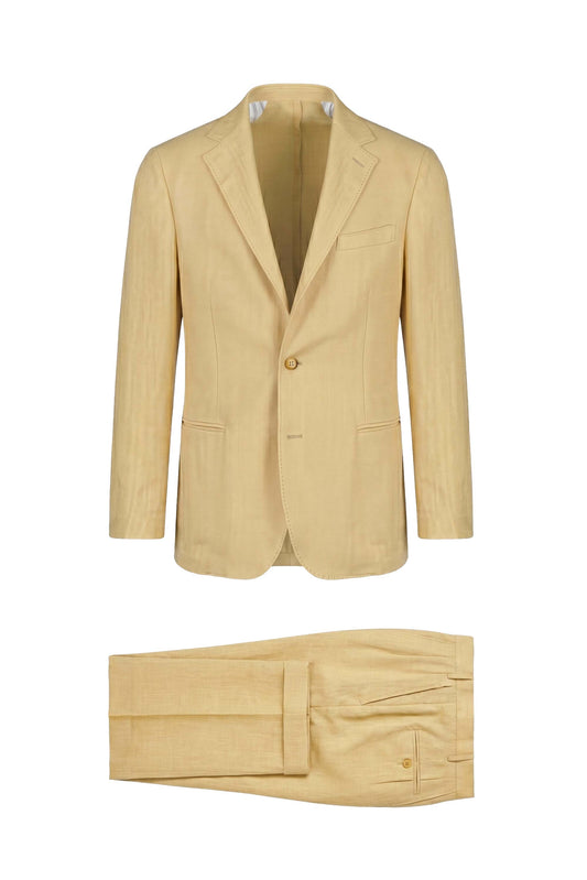 Tailored suit in linen, wool & silk - Zegna® fabrics - MONTEZEMOLO