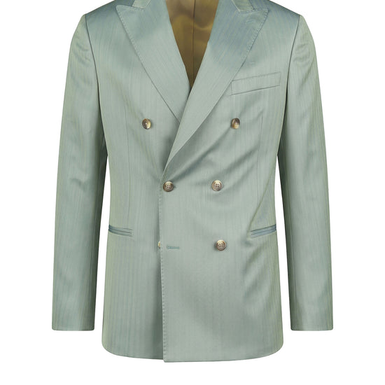 Double-breasted fresco wool suit - MONTEZEMOLO