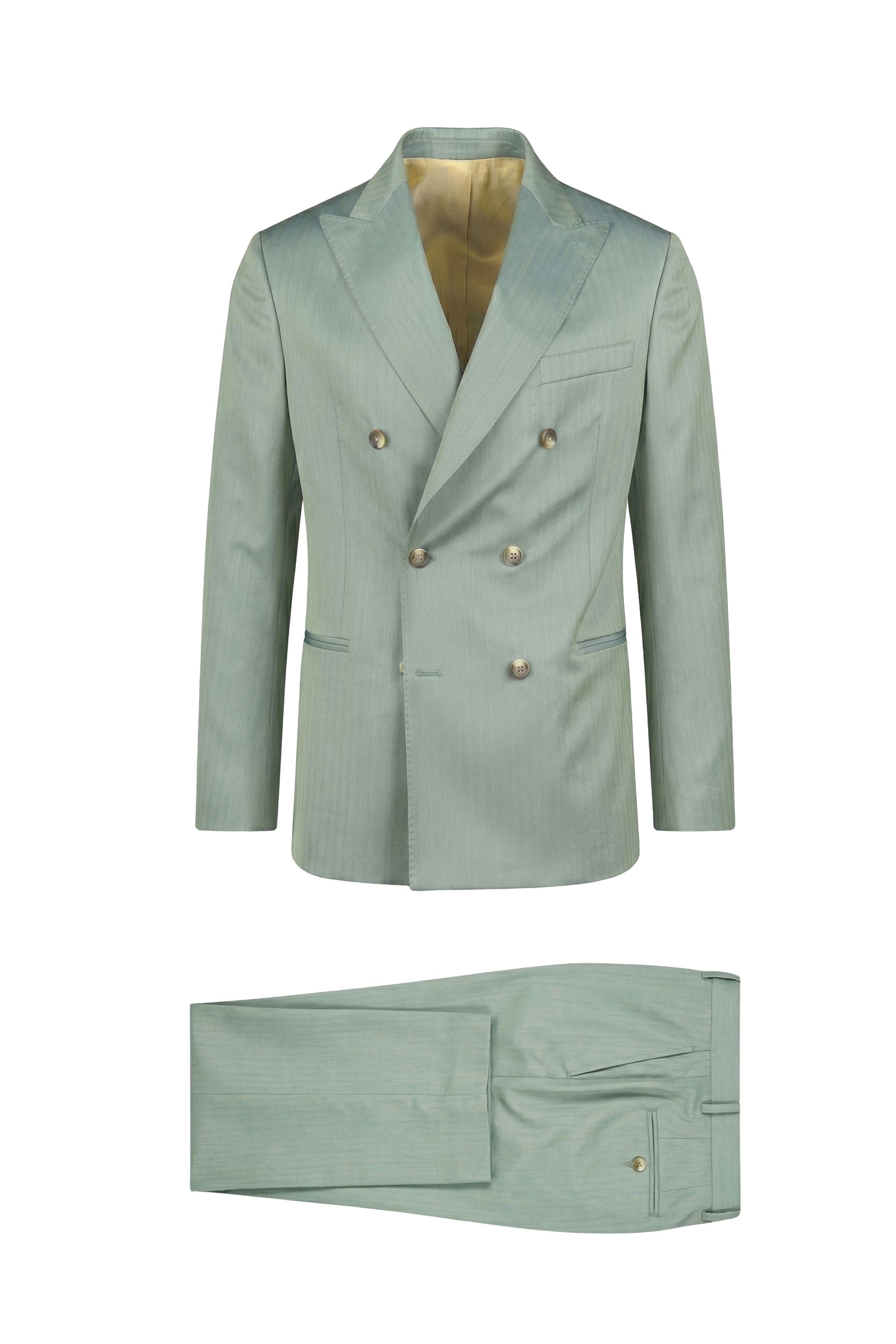 Double-breasted fresco wool suit - MONTEZEMOLO