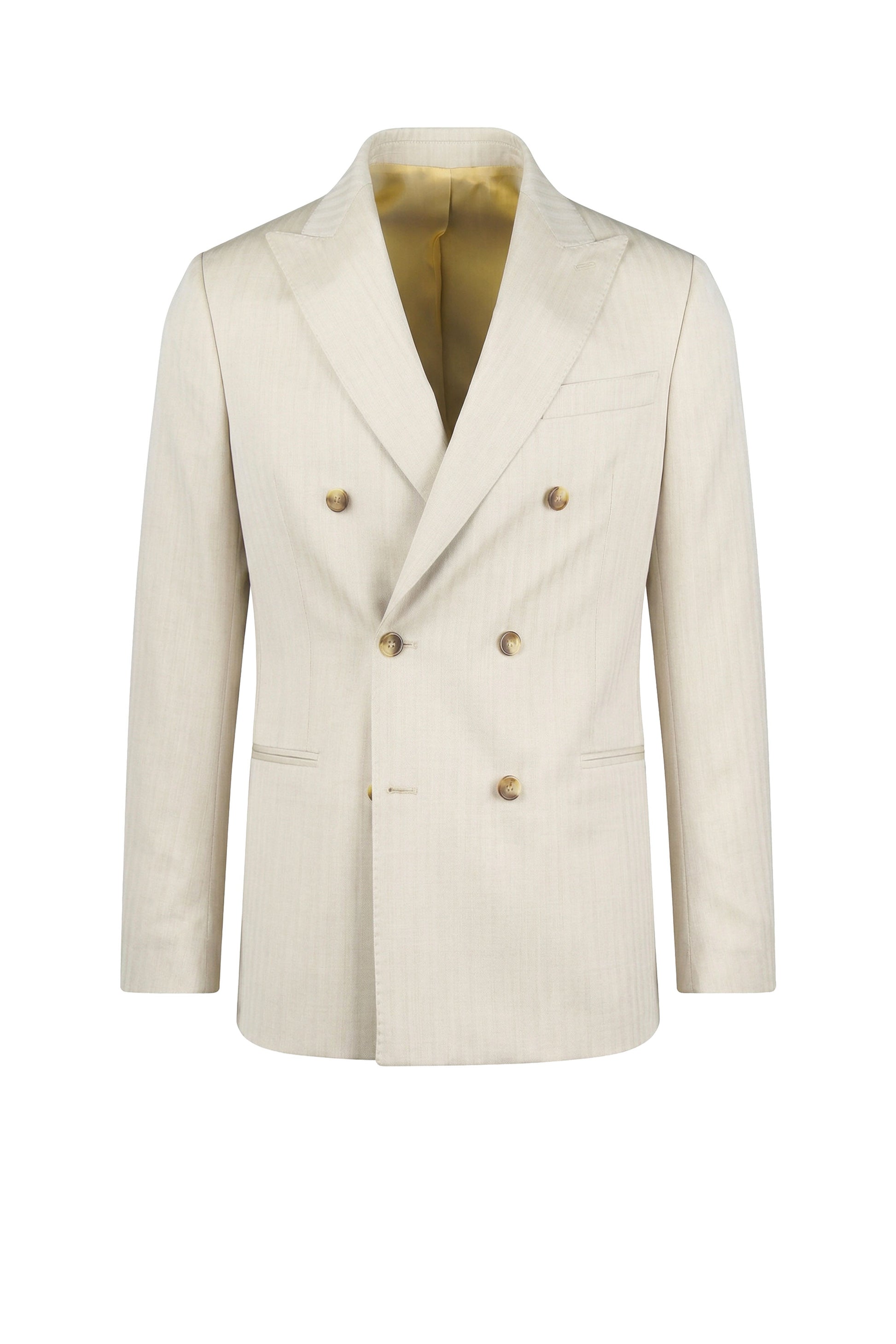 Double-breasted fresco wool suit - MONTEZEMOLO