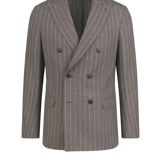 Double-breasted pinstripe suit - Loro Piana® fabrics - MONTEZEMOLO