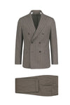 Double-breasted pinstripe suit - Loro Piana® fabrics - MONTEZEMOLO