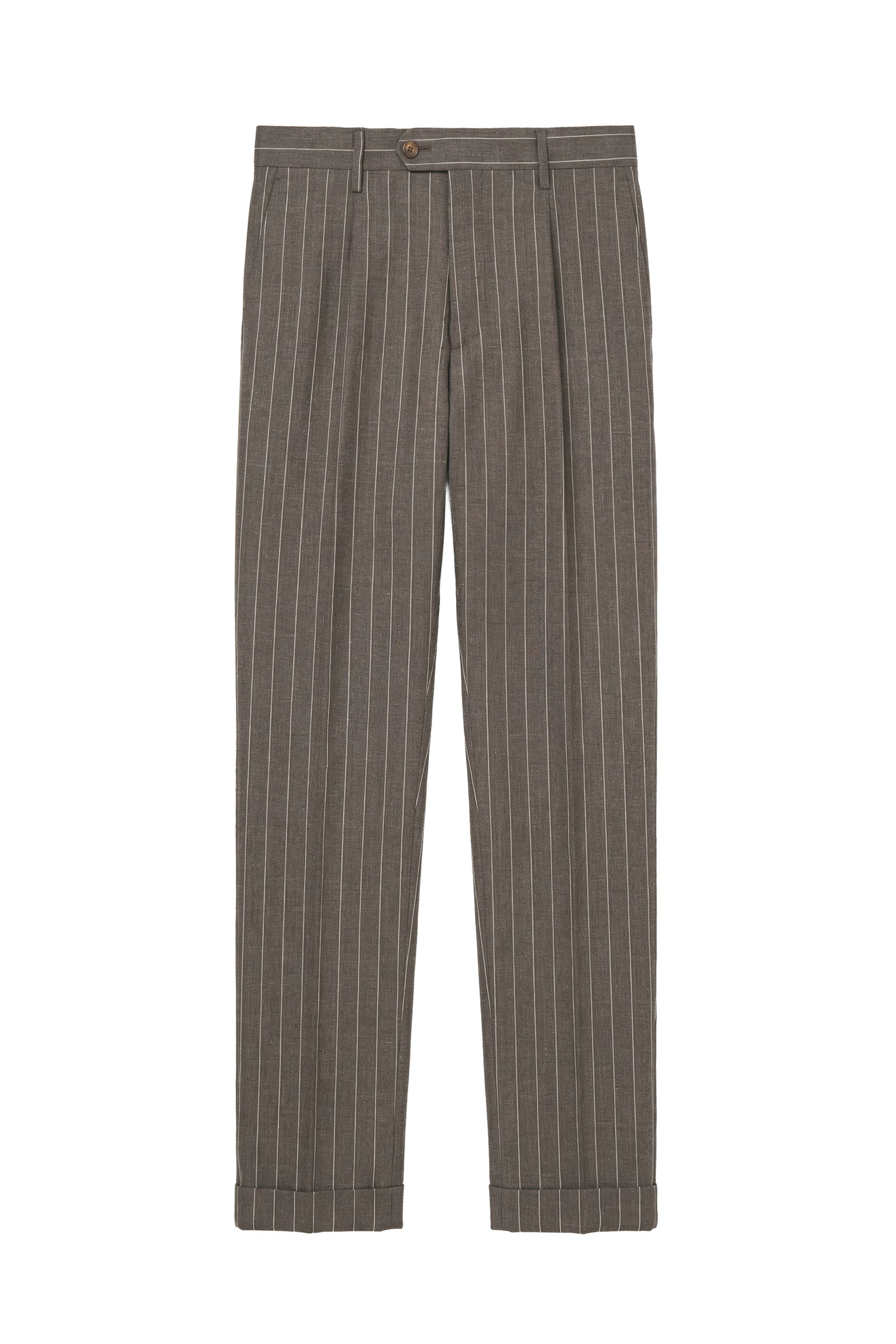 Double-breasted pinstripe suit - Loro Piana® fabrics - MONTEZEMOLO