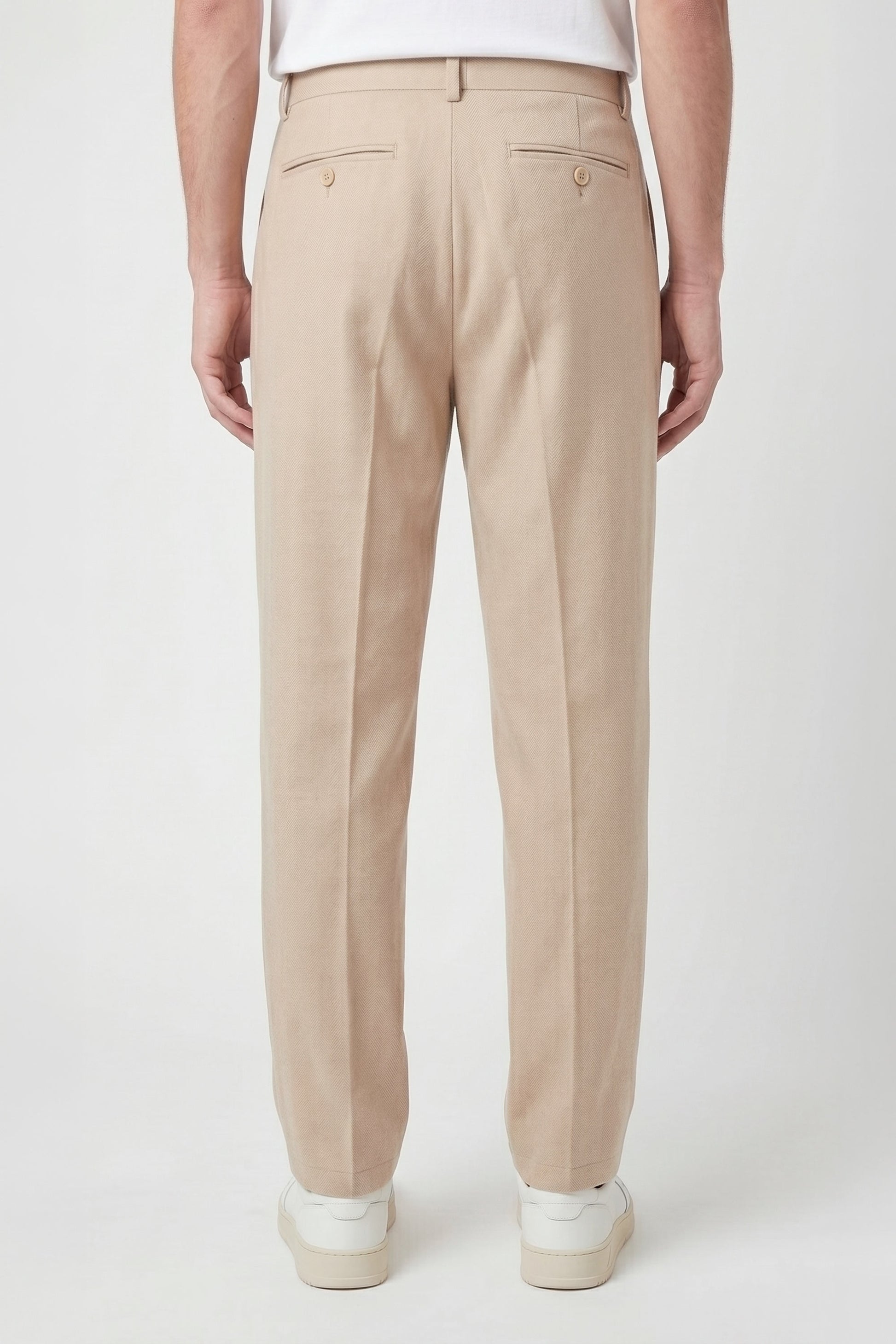 ZMART trousers herringbone stretch fabric - MONTEZEMOLO