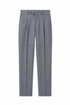 Drawstring trousers hopsack fabric - MONTEZEMOLO