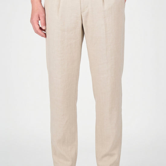 Drawstring trousers hopsack fabric - MONTEZEMOLO