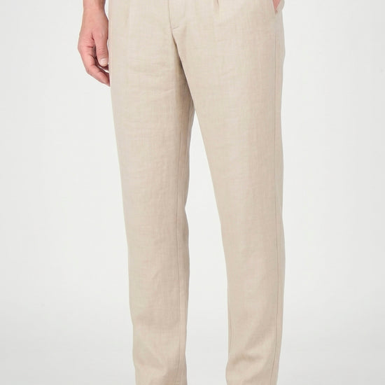 Drawstring trousers hopsack fabric - MONTEZEMOLO