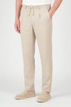 Drawstring trousers hopsack fabric - MONTEZEMOLO