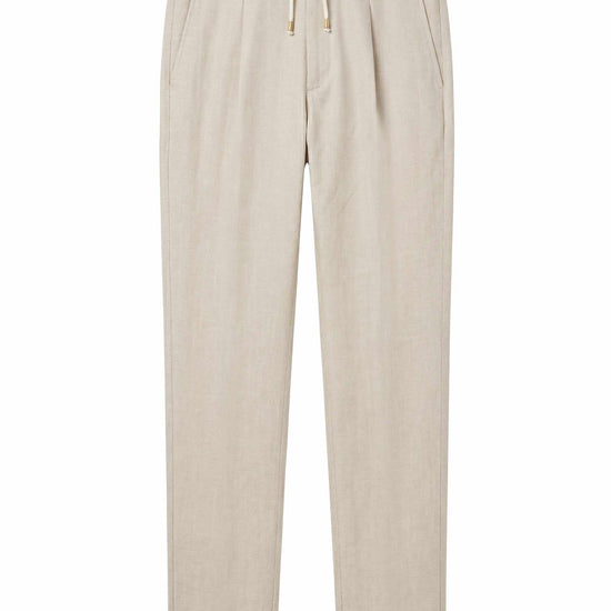 Drawstring trousers hopsack fabric - MONTEZEMOLO