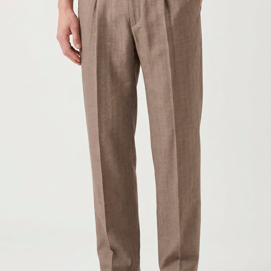 Drawstring trousers hopsack fabric - MONTEZEMOLO