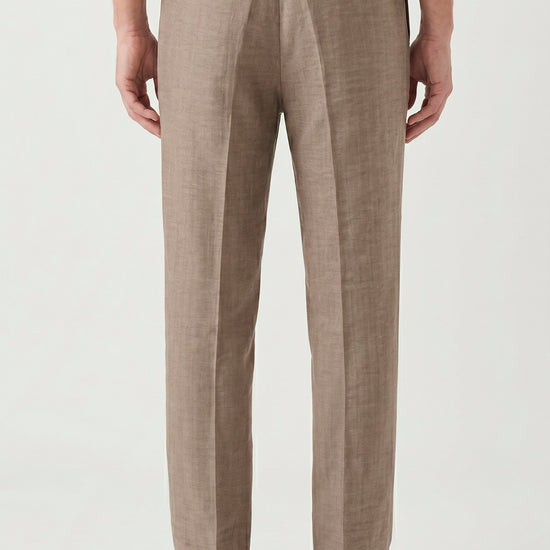 Drawstring trousers hopsack fabric - MONTEZEMOLO