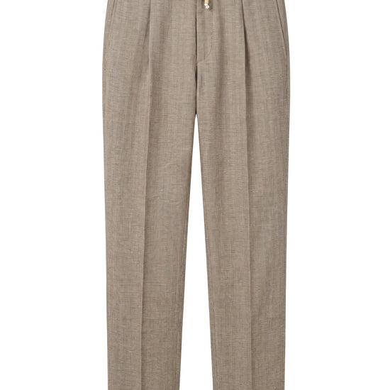 Drawstring trousers hopsack fabric - MONTEZEMOLO