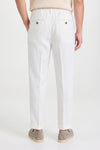 Pure linen drawstring trousers - MONTEZEMOLO