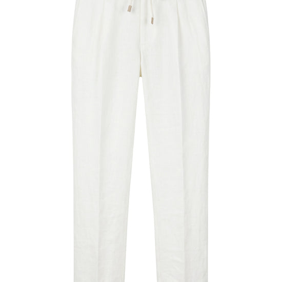 Pure linen drawstring trousers - MONTEZEMOLO