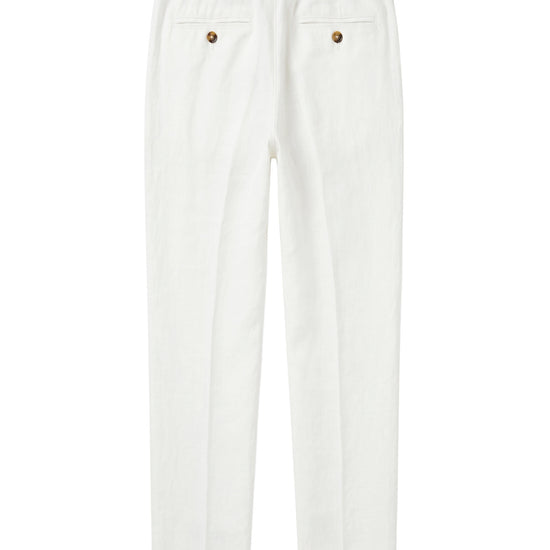 Pure linen drawstring trousers - MONTEZEMOLO