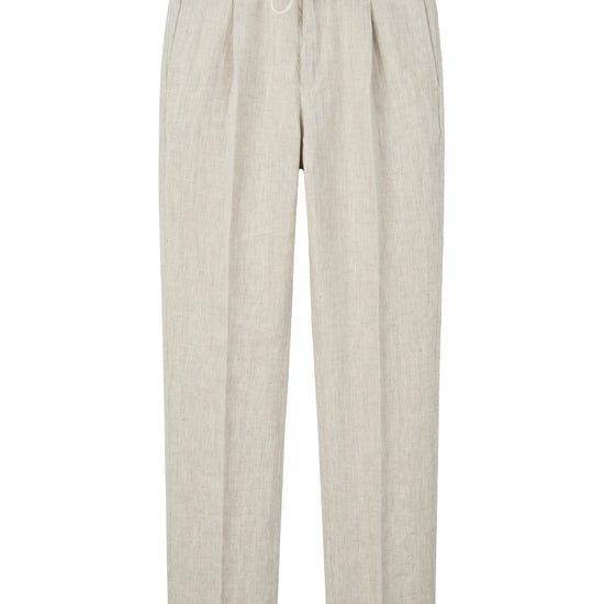 Pure linen drawstring trousers - MONTEZEMOLO