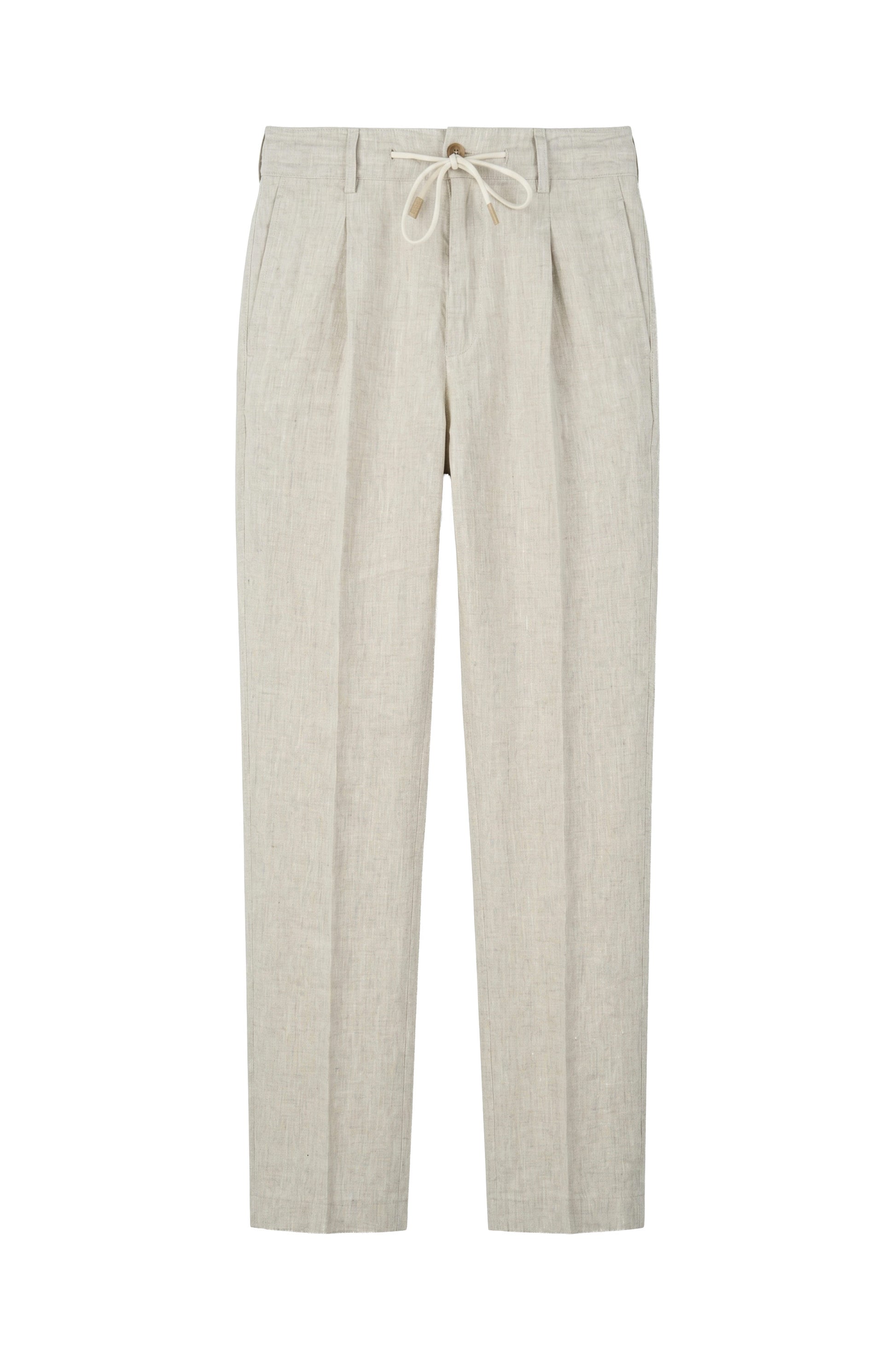 Pure linen drawstring trousers - MONTEZEMOLO