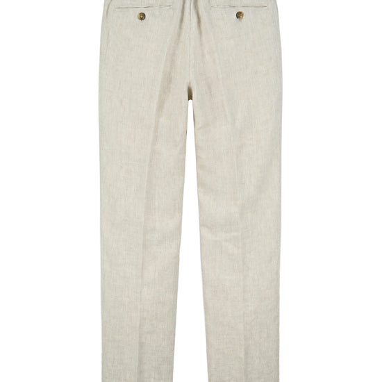 Pure linen drawstring trousers - MONTEZEMOLO