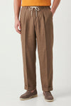 Pure linen drawstring trousers - MONTEZEMOLO