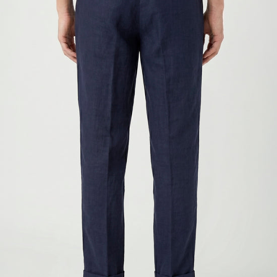 Pure linen drawstring trousers - MONTEZEMOLO