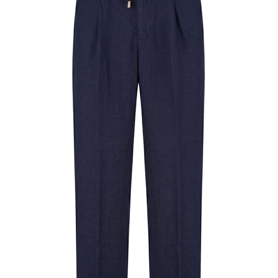 Pure linen drawstring trousers - MONTEZEMOLO
