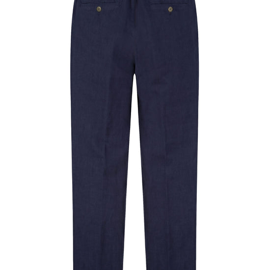 Pure linen drawstring trousers - MONTEZEMOLO