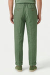 Pure linen drawstring trousers - MONTEZEMOLO