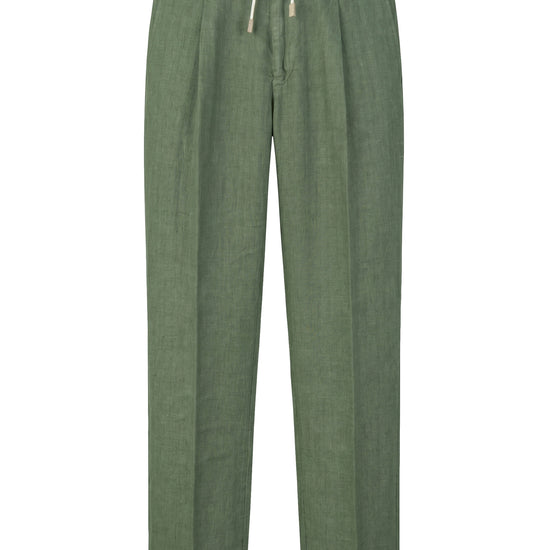 Pure linen drawstring trousers - MONTEZEMOLO
